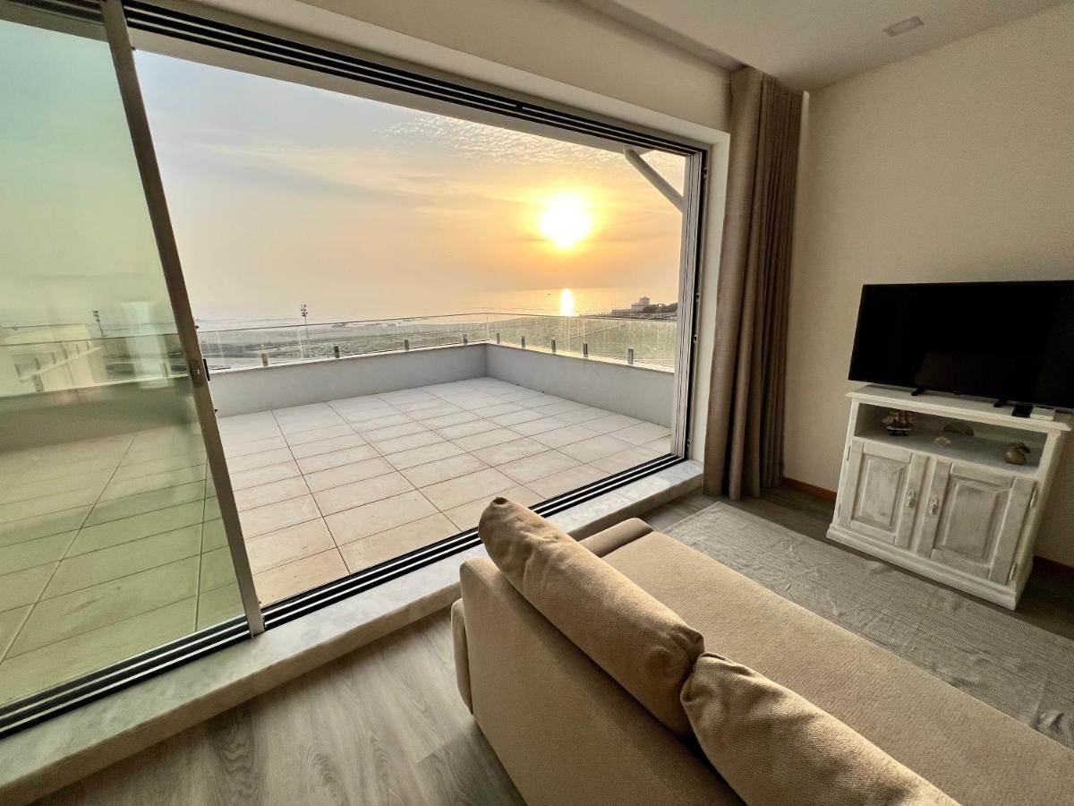 Povoa De Varzim-Sleeps4-Beachfront-Ac-Parking Luaran gambar
